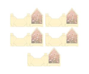 Envelope Box | 5 Pieces Folding Bag in the Shape of a Handbag, Envelope Boxes for Valentine's Day, Birthday, , Wedding, Engagement