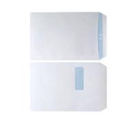 Envelope C4 Window 90gsm White Self Seal (Pack of 250) WX3501
