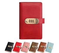 Envelope Challenge Binder with Lock ，2026 Savings Challenges Book Money Saving Wallet with Cash Envelopes(Red)