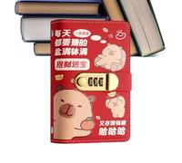 Envelope Challenge Budget Planner, Capybara Household Book with Lock for Budget Control, Money Saving Folder for Financial Planning, for Freelancers, Graduates, Students, Beginners, Families, Couples