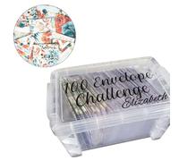 Envelope Challenge Kits Including Cash Envelopes Trackers Stickers and Transparent Storage Case Saving Money Cash Envelopes for Budgeting Wallet Challenge