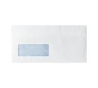 Envelope DL Window 80gsm Self Seal White (Pack of 1000) WX3455