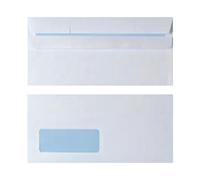 Envelope DL Window White Ss PK1000