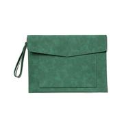 Envelope Document Holder Simple Large Capacity Business Conference Bag Briefcase(Green)