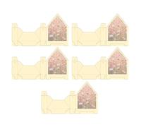 Envelope Flower Box - 5 Piece Handbag-Shaped Flower Folding Storage | Valentine Envelope Box | for Mother's Day Wedding Engagement Valentine Birthday Graduation Party