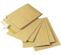 Envelope Gusset 305X254X25Mm Peel and Seal 120Gsm Manilla (Pack of 100) KF3526 ,