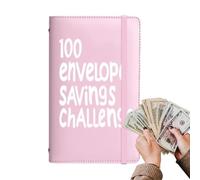 Envelope Money Saving - Cash Budget Organizer, Expense Planning Folder | 100 Day Challenge Binder Envelopes for Home Finance, Personal Spending Control, School Goals, Family Funds Growth, Success Plan