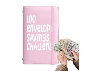 Envelope Money Saving Challenge Budget Planner, Household Fund, 100 Days Savings Tracker & Planner to Save 5050 Dollars for Adults, Children and the Whole Family