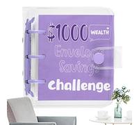 Envelope Money Saving Challenge,Savings Envelopes For Money Challenge,25 Envelopes Saving Challenge Book | A Fun And Easy Way, $1000 Money Saving Planner