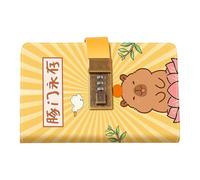 Envelope Savings Challenge - 17.8cm Paper, Leather | Cute Money Saver Book | Cash Organizer - For Management Budgeting Storage | Kids Adults Financial Goals Education Birthday