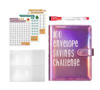 Envelope Savings Challenge Book,Money Envelopes Binder Saving Challenge | Fun Money Challenge Cash Envelopes Budget Binder with Tracker for Saving Money
