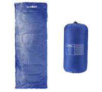 VFM e-Store - Envelope Sleeping Bag Single Stylish, Warm, Easy To Pack Camp Bag Outdoors Camping Hiking Holidays Festivals Travel - Blue Envelope