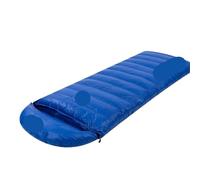 Envelope-style Down Sleeping Bag Ultra-light Goose Down Waterproof Plus Size Winter Warm Travel Hiking Camping Sleeping Bag for Outdoors Camping(Blue,1000g)