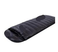 Envelope-style Down Sleeping Bag Ultra-light Goose Down Waterproof Plus Size Winter Warm Travel Hiking Camping Sleeping Bag for Outdoors Camping(Black,1200g)