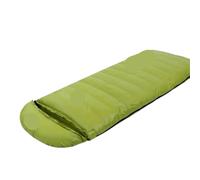 Envelope-style Down Sleeping Bag Ultra-light Goose Waterproof Plus Size Winter Warm Travel Hiking Camping for Camping(Green,1200g)