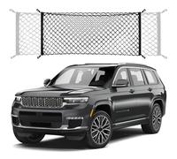 Envelope Style Trunk Cargo Net Compatible with Jeep Grand Cherokee New 2025 2024 2023 2022, Grand Cherokee L 2025 2024 2023 2022 (Both 5 and 7 Seats) SUV Nylon Car Rear Mesh Tailgate Netting