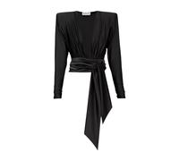 Envelope Top With Long Sleeves - female - Alexandre Vauthier - Blouses - Black - XS - Blouses & Shirts XS
