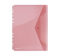 Envelope Wallet DONAU Press Stud PP A4 200 Micron Perforated Red/Document Archiving/Type-Envelope/Kind-with Press Stud/Material-PP/Colour-Red/Format-A4 / Thickness (mm)-200