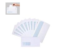 Envelopes D L Envelope Set with Window Seal Paper Envelopes Plain Money Wallets for Mailing Posting Commerce Office Business Stationary Supplies Home Accessories 80gsm White (20, 110 x 220mm)