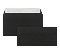 Envelopes DIN Long - Black - 110 g/m²; 220 x 110 mm - Very Stable - Self-Adhesive - Quality Brand: Neuser Colourful dl black