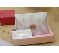 Envelopes for Gifts,10Pcs Transparent Paper Envelopes for Postcard Card Storage Wedding Invitation Gift Packing 8.9x5.8cm