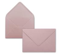 Envelopes in old pink - 50 pieces - DIN C5 envelopes 22.0 x 15.4 cm - wet glue without window - Christmas, greeting cards - FarbenFroh series