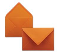 Envelopes in Terracotta Orange, Pack of 75, DIN C5 Envelopes, 22.0 x 15.4 cm, Wet Adhesive without Window, Christmas, Greeting Cards, FarbenFroh Series