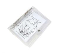 Envelopes Money Saving Challenge Binder, Cash Budget Book with PVC Cover and Ring Binder, Financial Organizer for Personal Savings and Spending Tracking (2.5K) (2.5K)