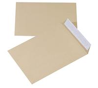 Envelopes with a Silicone-Coated Self-Adhesive Office Products HK B4 250x353mm 90gsm 10pcs Brown/Envelopes and Shipment Accessories/Type-with Silicone Tape/Kind-HK/Colour-Brown/Format-