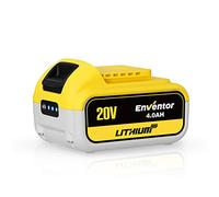 Enventor 20V 4.0Ah Cordless Tool Battery Pack, Lithium-ion Replacement Battery, with LED Indicator for Enventor 20V Cordless Power Tools, Compatible with 98606 97713 97639L
