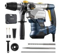Enventor 40MM SDS-MAX Heavy Duty Rotary Hammer Drill, 1500W 12J Demolition Hammer, 3 Functions, with Vibration Control and Safety Clutch, 360° Rotating Handle, for Concrete/Masonry/Brick/Stone
