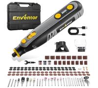 Enventor Cordless Rotary Tool, 8V 2000mAh Rechargeable Rotary Tool Kit, 5 Variable Speed, 5000-30000RPM, 125PCS Accessories for Carving, Sanding, Polishing, Cutting, Drilling and DIY Crafts