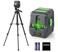 Enventor Laser Level with Tripod, 25M/82ft Green Beam Cross Line Laser Level, Laser Levels Self Leveling with 2 Lines Horizontal/Vertical, 2 Mode Manual/Self-Leveling, IP54, 2 xAA Batteries
