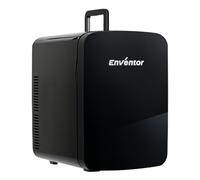 Enventor Mini Fridge 15 Litre/ 20 Can, AC+12V DC Power, Portable Cooler & Warmer, Small Fridge for Bedrooms, Car, Skincare, Fruit and Drinks, Black