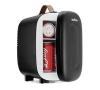 Enventor Mini Fridge 4 Litre/ 6 Can, AC+12V DC Power, Portable Cooler & Warmer, Small Fridge for Bedrooms, Car, Skincare, Fruit and Drinks, Black