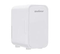 Enventor Mini Fridge 6 Litre/ 8 Can, AC+12V DC Power, Portable Cooler & Warmer, Small Fridge for Bedrooms, Car, Skincare, Fruit and Drinks, White