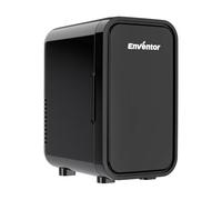 Enventor Mini Fridge 6 Litre/ 8 Can, AC+12V DC Power, Portable Cooler & Warmer, Small Fridge for Bedrooms, Car, Skincare, Fruit and Drinks, Black