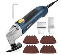 Enventor Oscillating Multi Tools, 200W 22000 OPM Electric Corded Multi Tool, 3°Oscillation Angle, with 20pcs Accessories for Cutting, Sanding, Grinding, Scraping