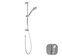 Envenzo 3 in 1 Handheld Shower Head and Hose Set with Stainless Steel Slide Rail, Wall Bracket and 3 Spray Settings, Silver