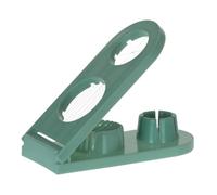 Envenzo Double Egg Slicer, Stainless Steel Wire Egg Cutter for Boiled Eggs, Fruit, Vegetables, Salads and Food Prep, Dark Green, 19.8 x 9 x 19.8 cm