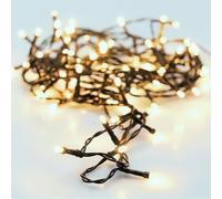 Envenzo LED String Lights, 192 Warm White Bulbs, 14.5m Battery Operated Indoor Fairy Lights with Timer, 8 Lighting Modes, Memory Function for Home, Christmas, Weddings, Parties
