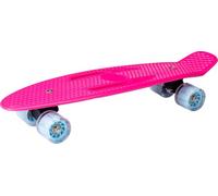 Envenzo Skateboard with LED Wheels, Cruiser Board for Kids and Beginners, Outdoor Street Skateboard, Pink, 56 x 10 x 10 cm