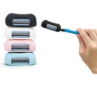 Envie Professional 2 in 1 Portable Finger Shaver and Toothbrush Cover, Compact Travel Hygiene Set for Men and Women, Innovative Manual Shaving Tool and Protective Cap