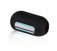 Envie Professional Black 2 in 1 Portable Finger Shaver and Toothbrush Cover, Compact Travel Hygiene Set for Men and Women, Innovative Manual Shaving Tool and Protective Cap