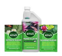 Envii Annual Pond Treatment - Natural Pond Treatment - Clears Green Water, Breaks Down Sludge & Removes Nitrates