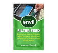 Envii Filter Feed - Pond Filter Starter Bacteria Treatment, Boosts Beneficial Bacteria Activity, Removes Ammonia & Nitrites in Ponds, Safe for All Fish & Wildlife - Treats 20,000 Litres