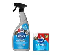 Envii Kit Fresh - Natural Shoe Deodorizer Spray - Shoe Odour Eliminator - Trainer & Football Boot Deodoriser (Trigger Spray + Refill)