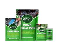Envii Pond Parameter Treatment - Test, Monitor & Correct Pond Water pH, KH, GH, Nitrate & Nitrite Levels (Treats 5,000L)