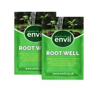envii Root Well - Mycorrhizal Fungi Powder - Organic & Enriched with Benefical Bacteria - Plant Root Treatment Improves Nutrient Uptake - Treats 160 Plants