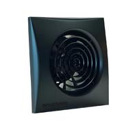 Enviro vent SIL100HT-B Silent Bathroom Extractor Fan, 26dB, Black, 15cm, Timer and Humidistat